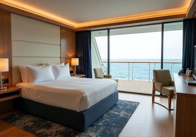 Suite di lusso con vista mare e balcone privato